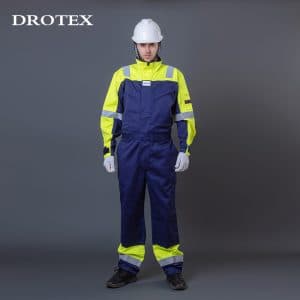 Monos reflectantes ignífugos de aramida, ropa de trabajo para minería de petróleo